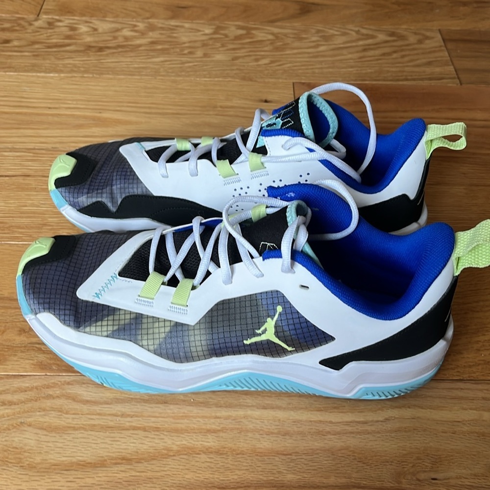Jordan One Take 4 Mens Basketball Shoes White Coppa Lime Size 12 - Picture 11 of 16